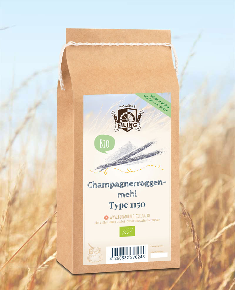 Bio Champagnerroggenmehl Type 1150