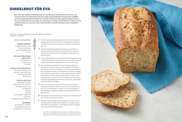 Produktbild Rezept Dinkelbrot für Eva aus ``Der Brotdoc: Gesundes Brot aus meinem Ofen``