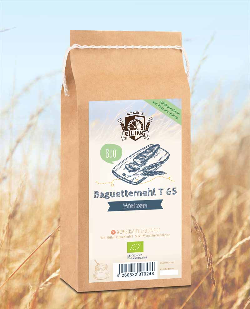  Bio Baguettemehl Weizen T 65