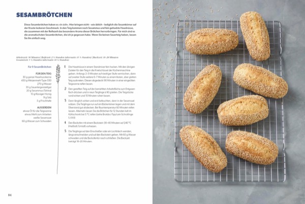 Produktbild Rezept Sesambrötchen  aus ``Der Brotdoc: Gesundes Brot aus meinem Ofen``