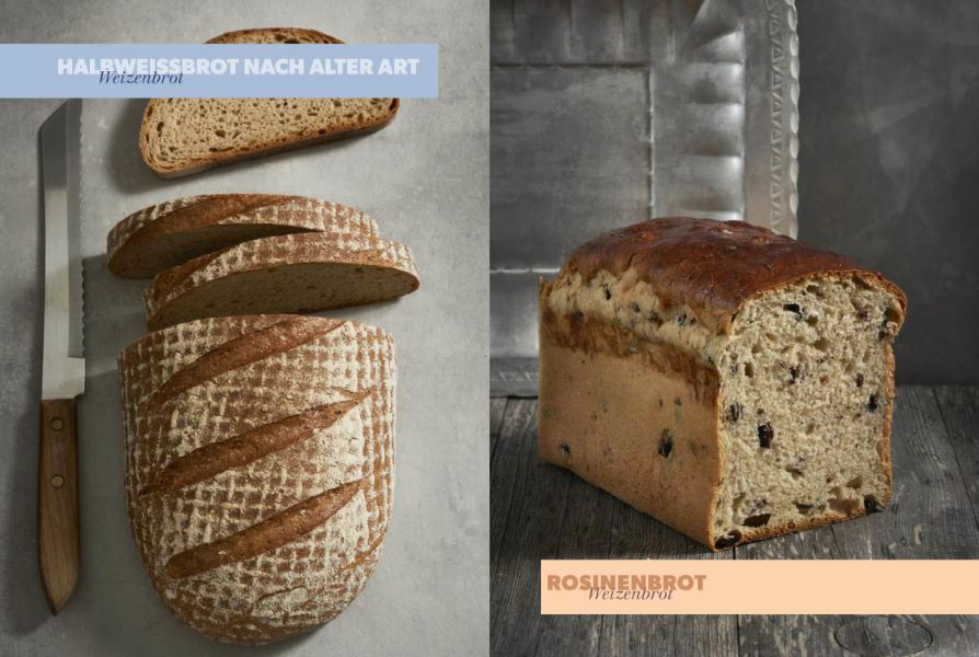 Produktbild Buchseite Vierkornbrot, Elsässer Bauernbrot  aus ``Der Brotdoc: Heimatbrote``